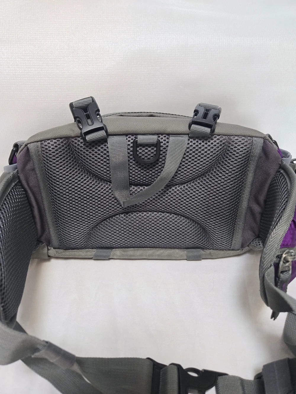 Viscne Hiking Fanny Pack Utility Waist Bag Trail Purple Gray Unisex